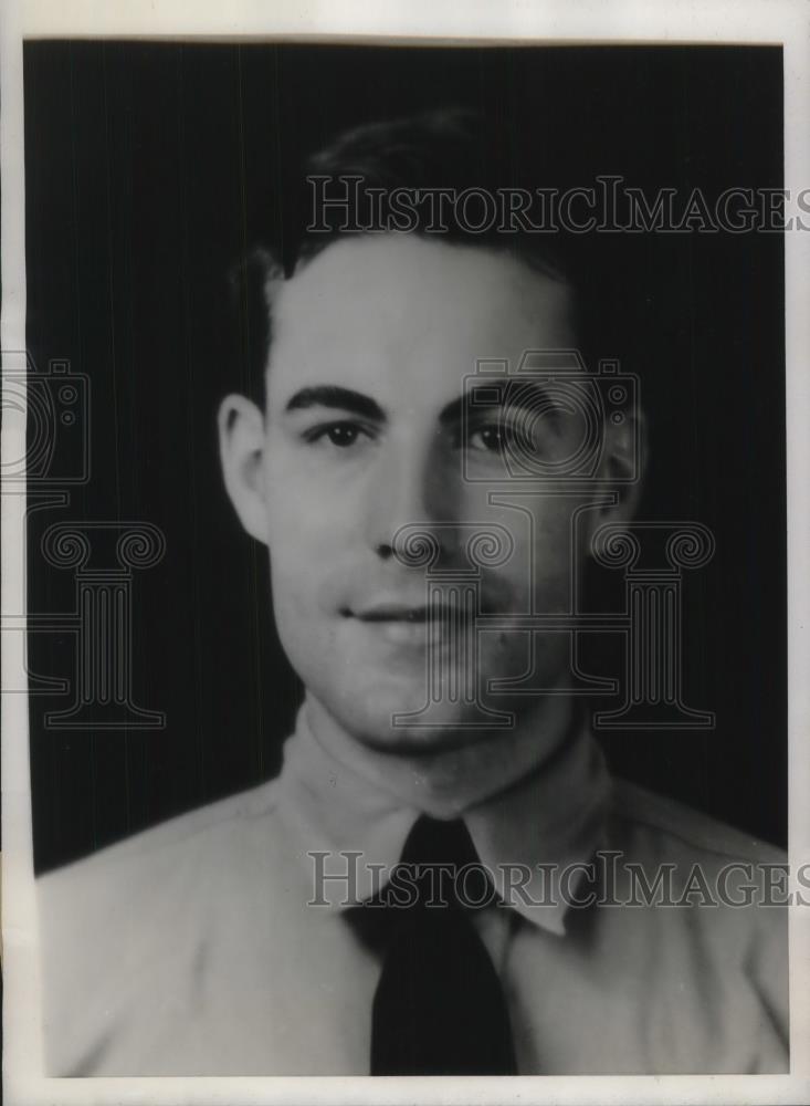 1938 Press Photo Cadet Edwin John Koch Victim of Mid Air Crash 1 of 11 Victims - Historic Images