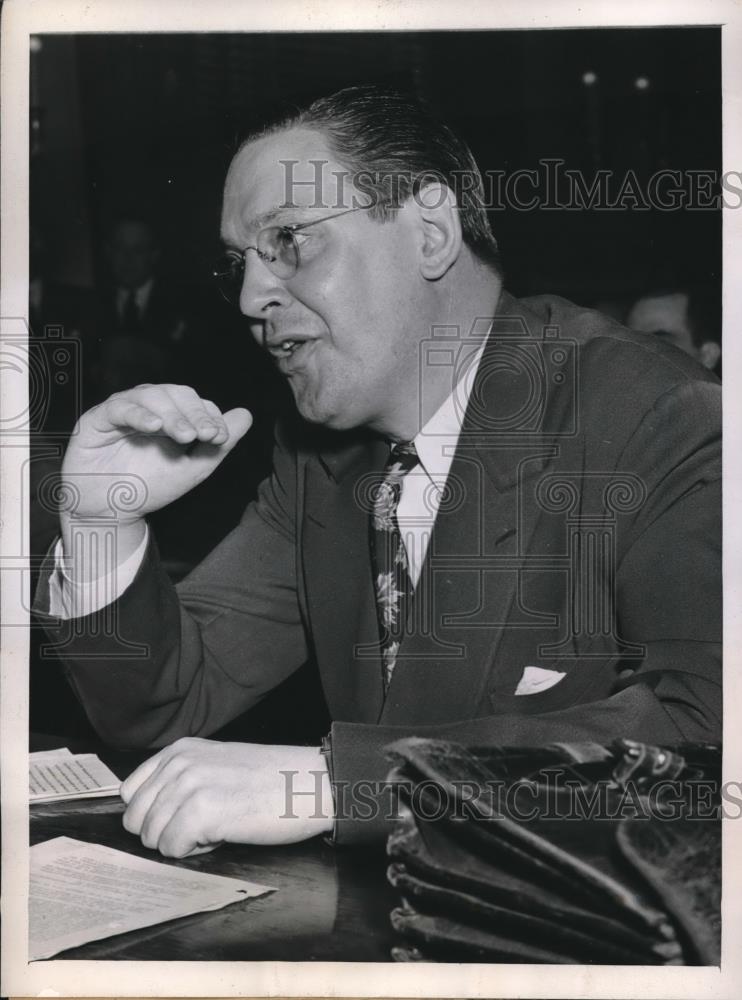 1946 Press Photo OPA Administrator Paul Porter at House Banking & Currency Commi - Historic Images