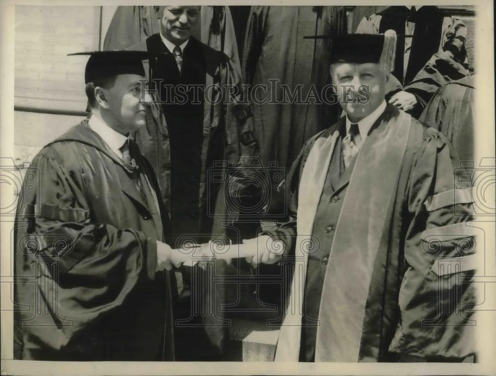 1929 Press Photo Dr Joseph Apple President Of Franklin &amp; Marshall College - Historic Images
