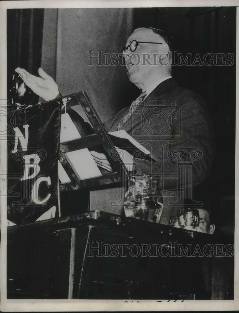 1933 Press Photo William Green President American Federation of Labor at NRA - Historic Images