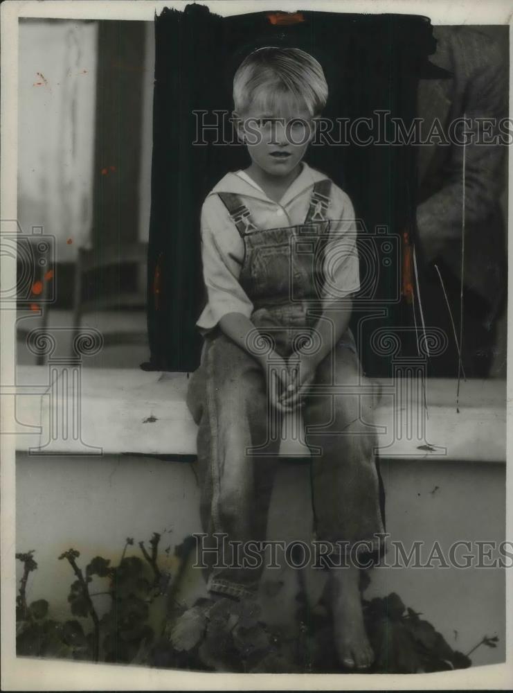 1930 Press Photo La Verne McDonald, age 7, murdered playmate in Long Beach, Cal. - Historic Images