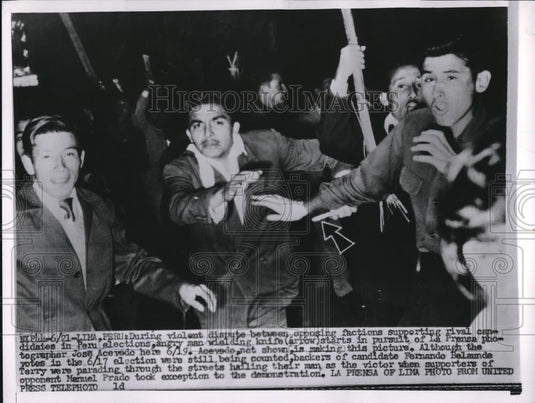 Press Photo Peru Elections Dispute - Historic Images