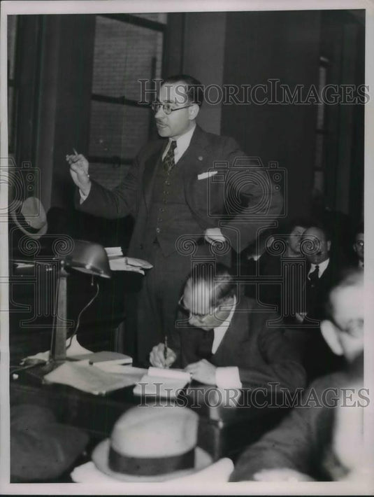 1937 Press Photo Isidor Begun, NY State comm on Communist Party - Historic Images