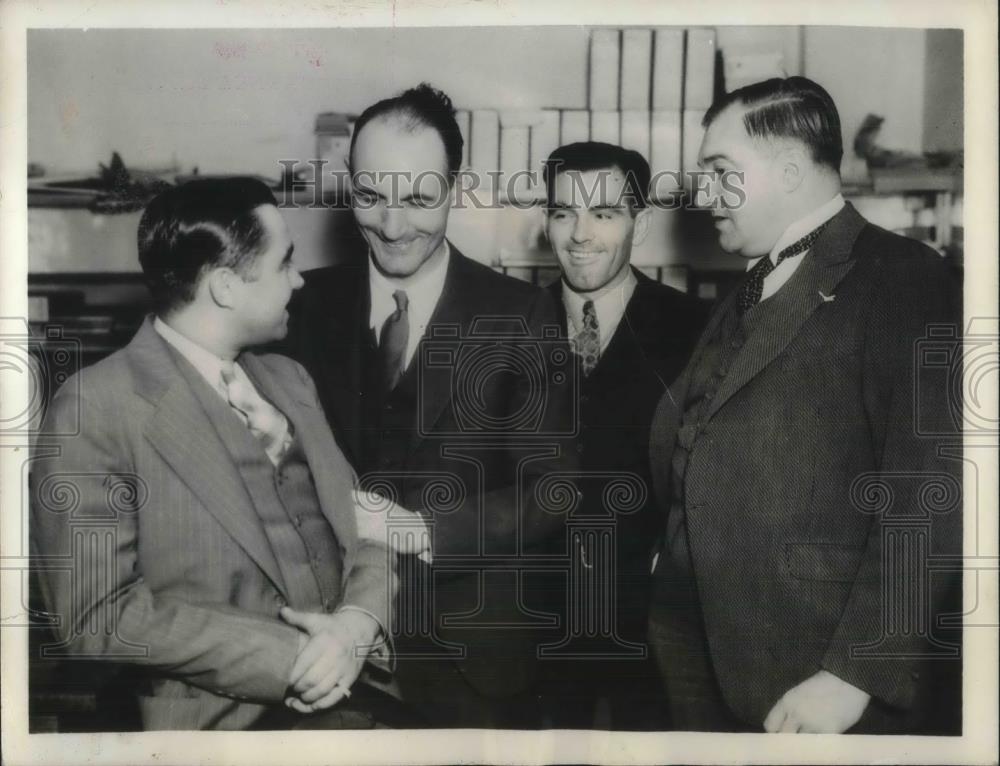 1935 Press Photo Toronto, Canada EG Steep,Davis, EJ Murphy, Mulqueeny - Historic Images