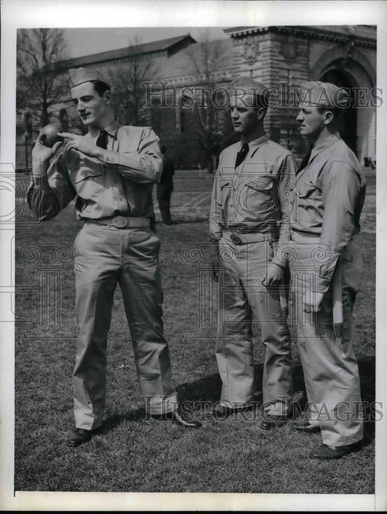 1942 Press Photo US Naval Academy, Frank Ryan, Warren Chivers, Bob Tesser - Historic Images