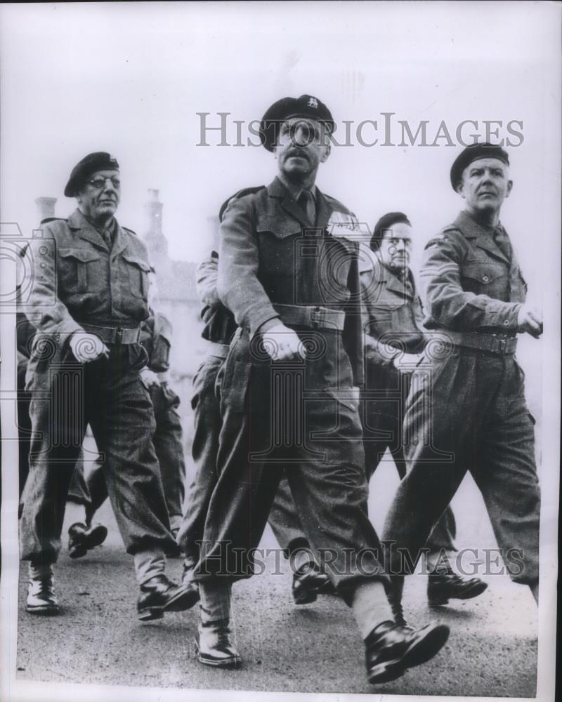 1955 Press Photo Sir Arthur Dowler British army Lieutenant-general Marches - Historic Images