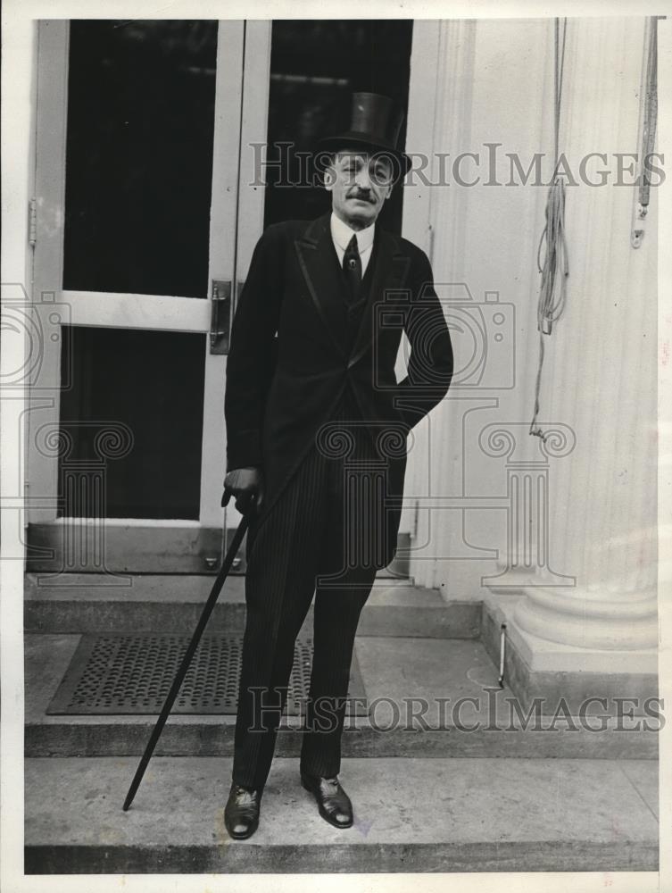 1931 Press Photo Former Spanish Ambassador To US Don Alejandro Padilla - Historic Images