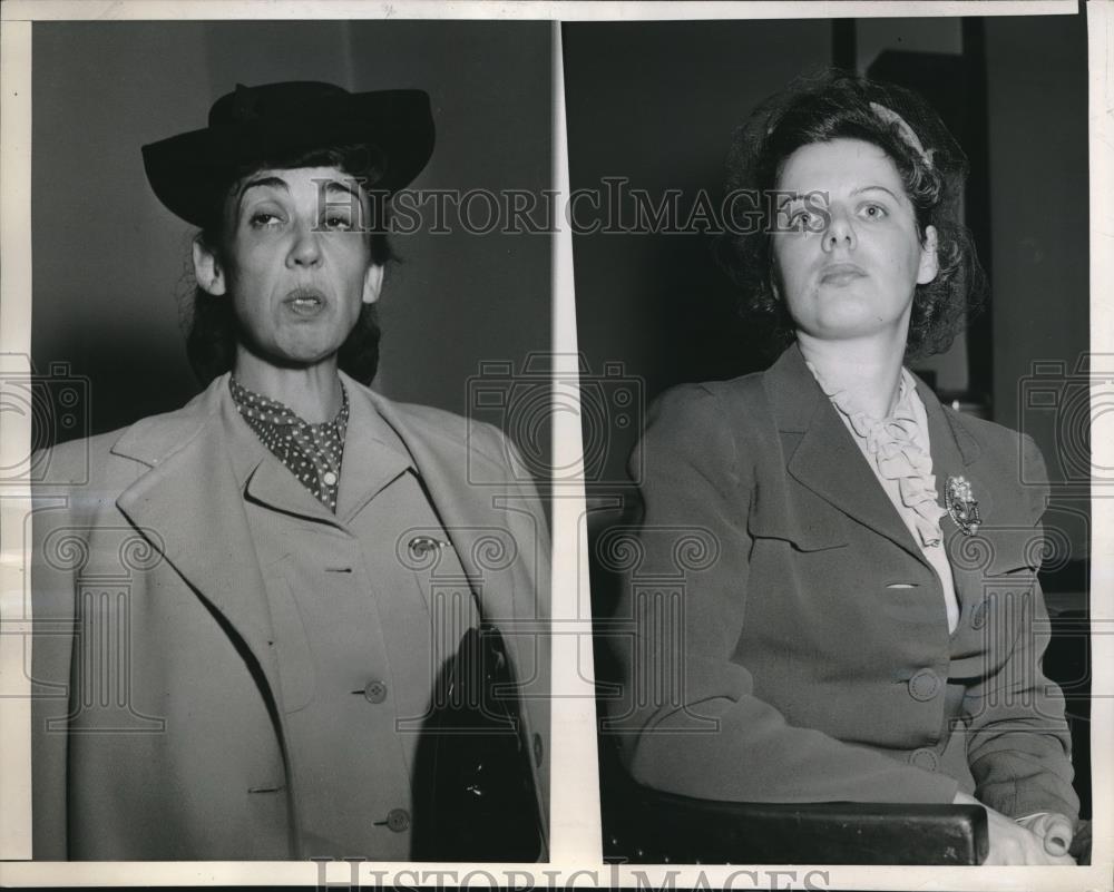 1944 Press Photo Mrs. Dorothy macdonald, Mrs. Shannon H. Carter - nec07565 - Historic Images