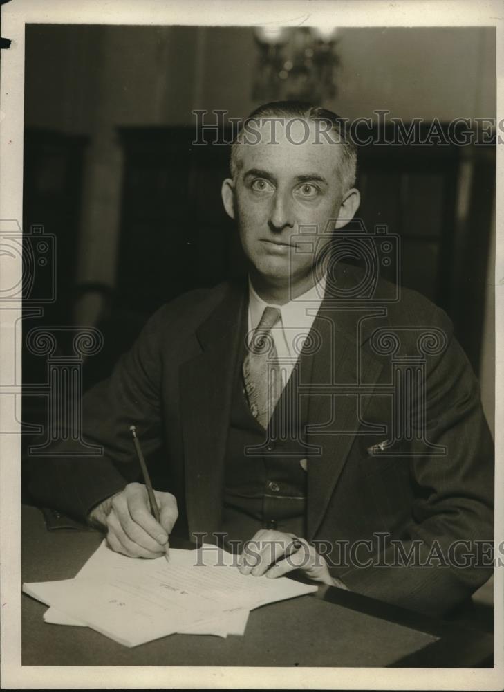 1930 Press Photo Frank E. Bonner, Execute Secretary, Federal Power Commission - Historic Images