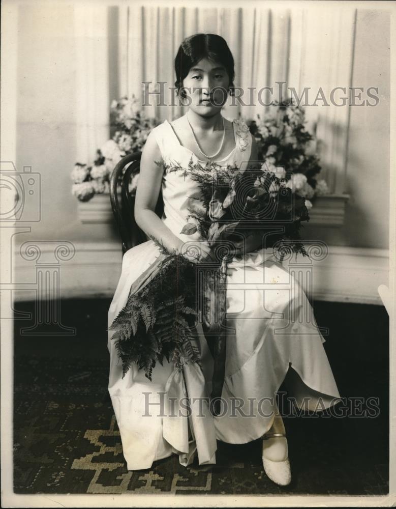 1928 Press Photo Setsu Matsudiara Graduates From Friends School Washington DC - Historic Images