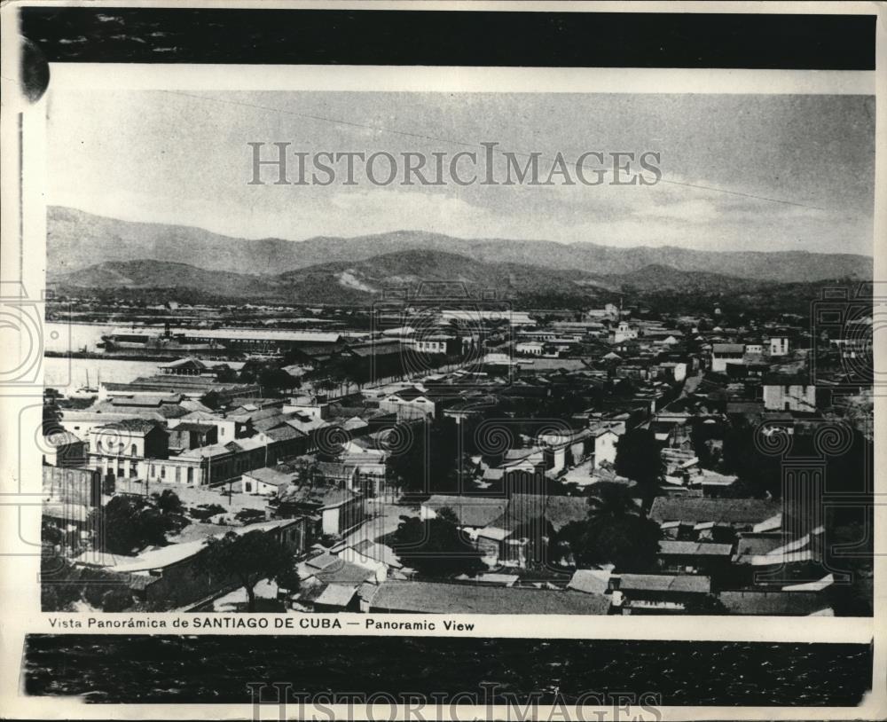 1932 Press Photo panoramic view of the city of Santiago, Cuba - nec05066 - Historic Images