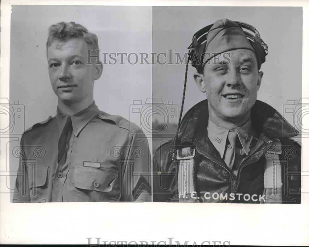 1942 Press Photo Lt Roger Dyer &amp; Lt Harold Comstock - nec07663 - Historic Images