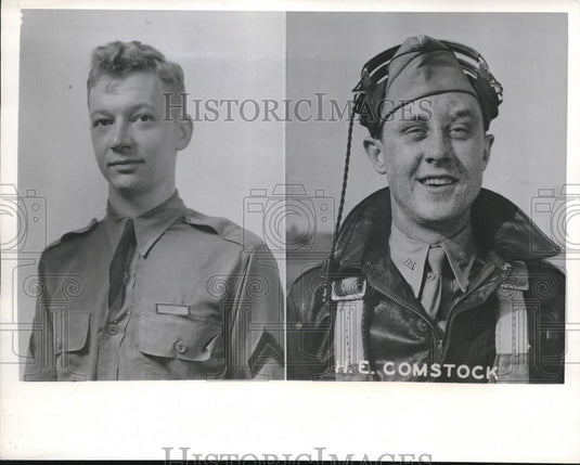 1942 Press Photo Lt Roger Dyer & Lt Harold Comstock - nec07663 - Historic Images
