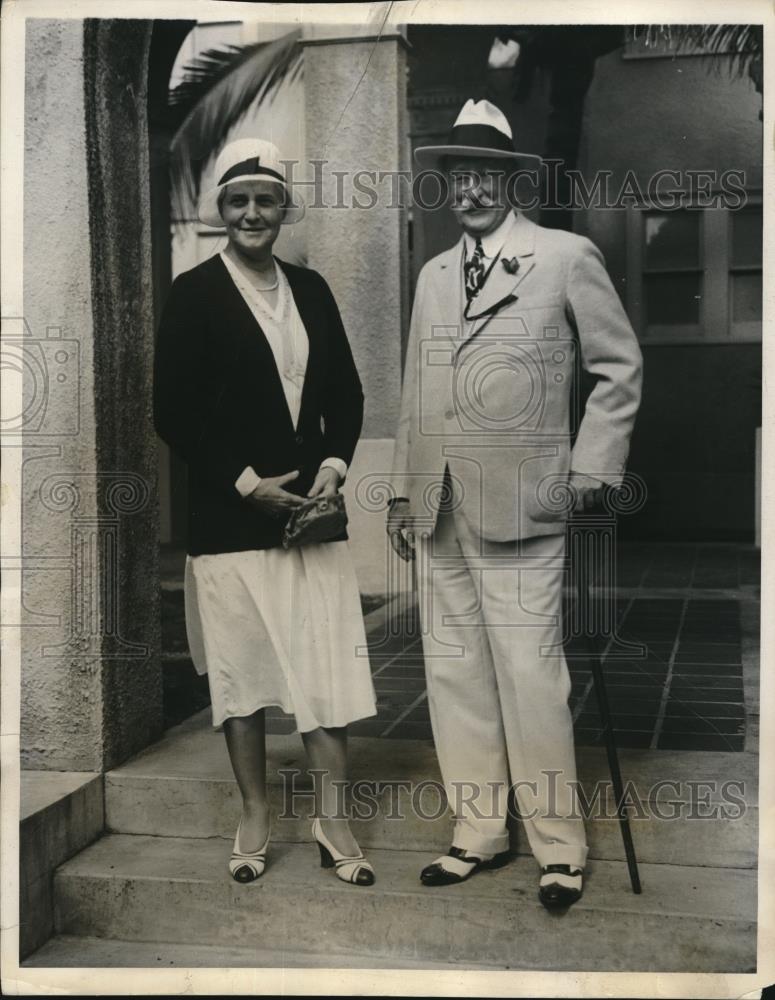 1931 Press Photo John Sheppard Jr. and wife Society - Historic Images