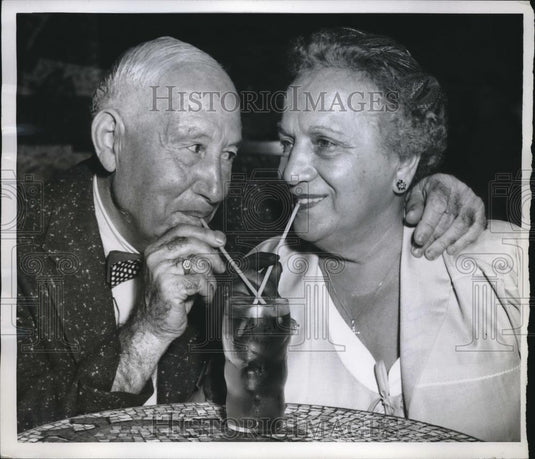 1955 Press Photo Mr & Mrs Antonio Cantore of NYC, married for 50 years - Historic Images