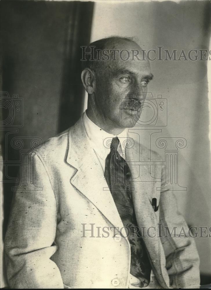 1921 Press Photo George B Bell of Jamaica, NYCommerce Dept chief of Agri veh,div - Historic Images