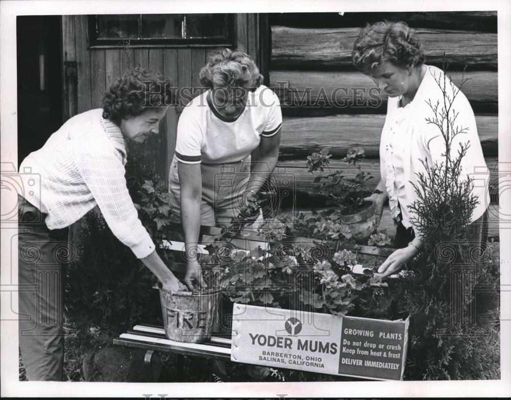 1964 Press Photo Madison Garden Club Group at Lake County Fair - Historic Images