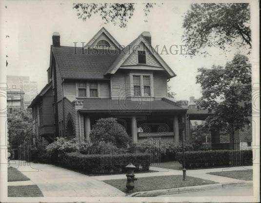 1932 Press Photo Melvin Trayla's Home in Chicago - Historic Images