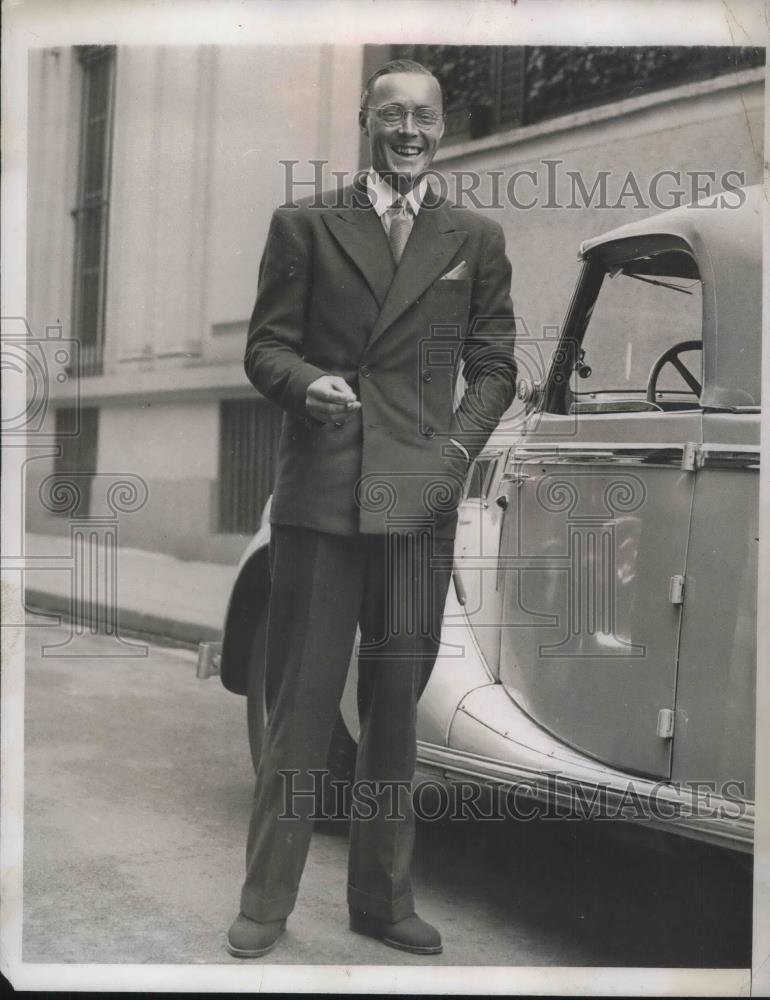 1940 Press Photo German Prince Bernhard Zu Lippe-Beisterfeld in London - Historic Images