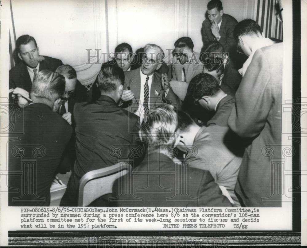 1956 Press Photo John McCormack, Chairman of the Platform Committee - nec10431 - Historic Images