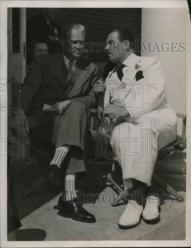 1939 Press Photo NYC, Gov John W bricker of Ohio &amp; Grover Whalen, World&#39;s Fair - Historic Images