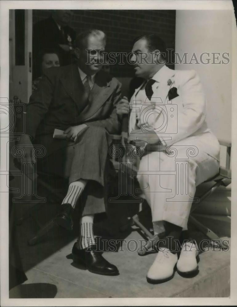 1939 Press Photo NYC, Gov John W bricker of Ohio & Grover Whalen, World's Fair - Historic Images
