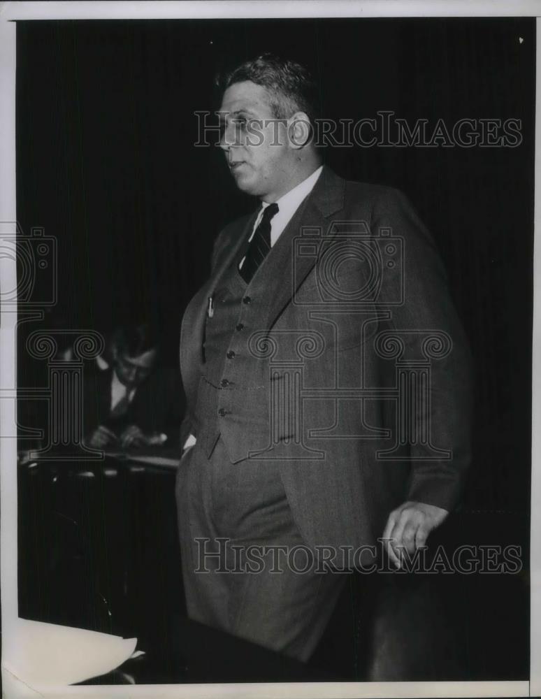 1934 Press Photo Willia G McDermott, chair Bethelhem Shipbuilding Corp - Historic Images