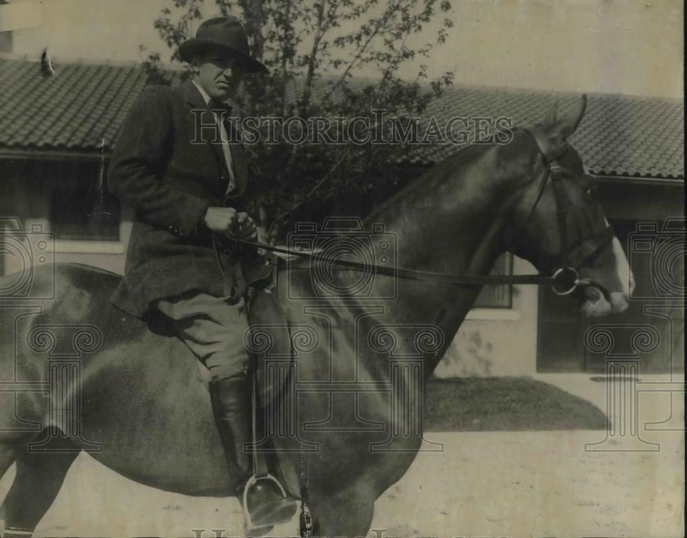1921 Press Photo George O Miles, husband of Edith Beaver Webb - Historic Images