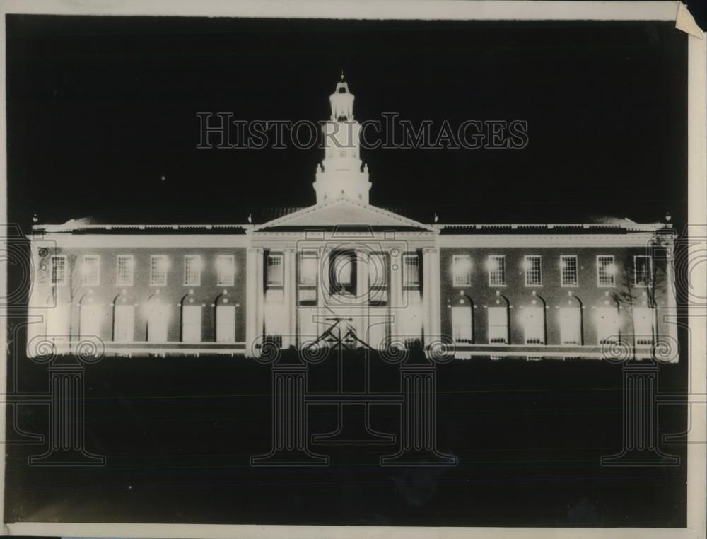 1927 Press Photo Harvard Business College dedicated at Cambridge, Mass - Historic Images