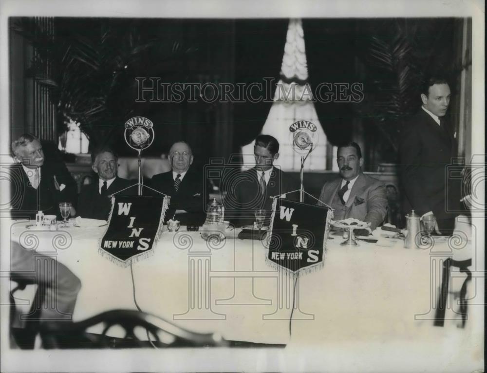 1933 Press Photo Daniel C. Roper, Saudners Norville, Bernard Macfadden Sec Roper - Historic Images