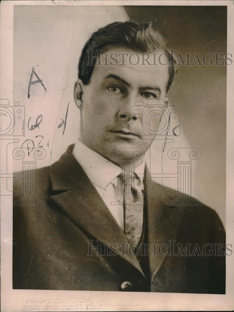 1920 Press Photo Byron Madison Pettibone of Bennington, Vt, murder charges - Historic Images