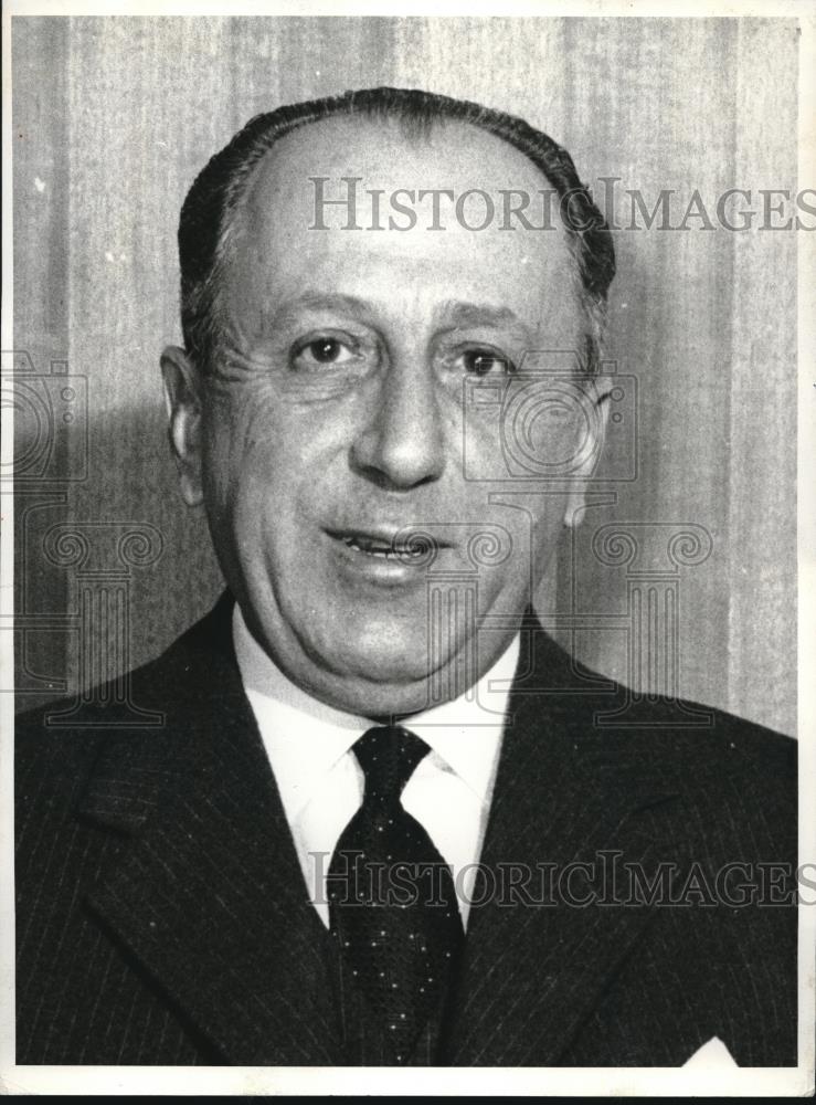 1963 Press Photo Giuseppe Carin Vice Pres of EEC Commission - nec05252 - Historic Images