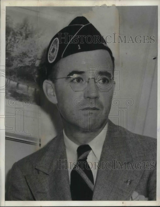 1938 Press Photo Stephen F Chadwick for Natl cmdr of American Legion - Historic Images
