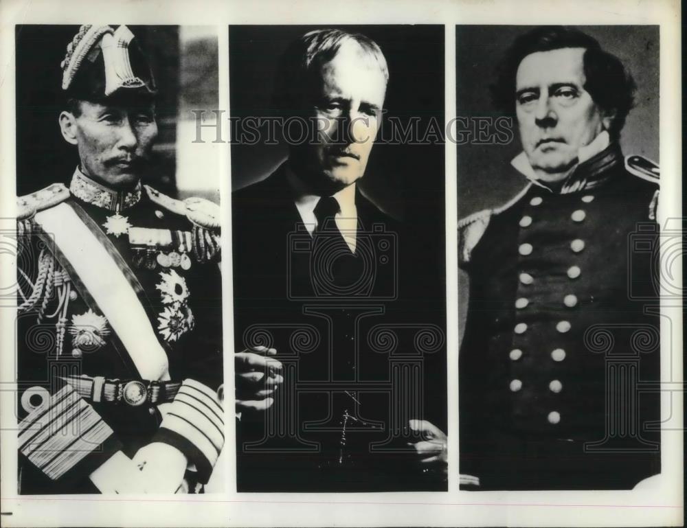 Press Photo Secretary Of State Henry Stimson &amp; Admiral Kato At Naval Conference - Historic Images