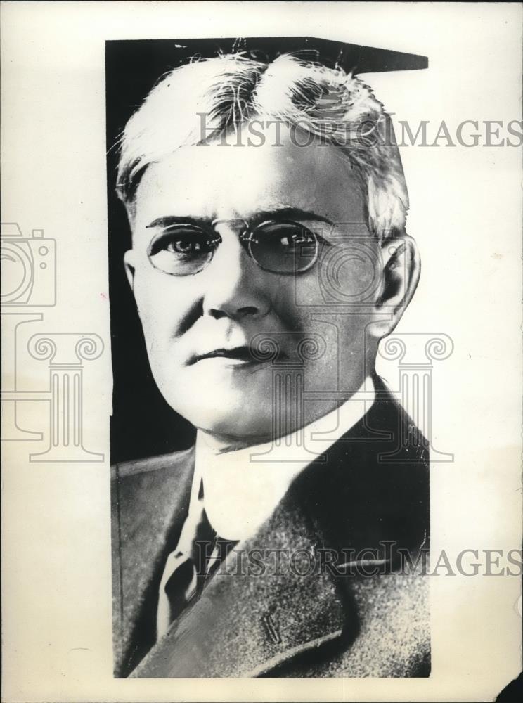 1931 Press Photo Church Council Secretary Dr. Worth Tippy Approves Birth Control - Historic Images
