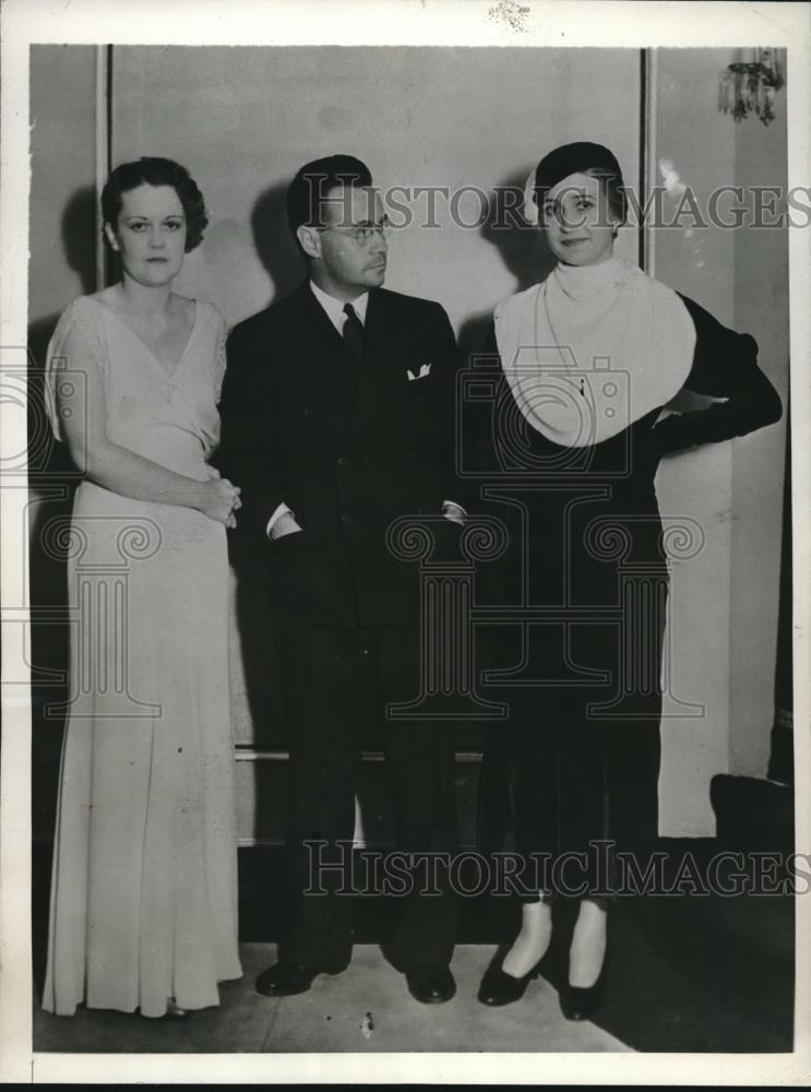 1932 Press Photo Amos Parrish, Helen Franklin Maryland Merkley - Historic Images