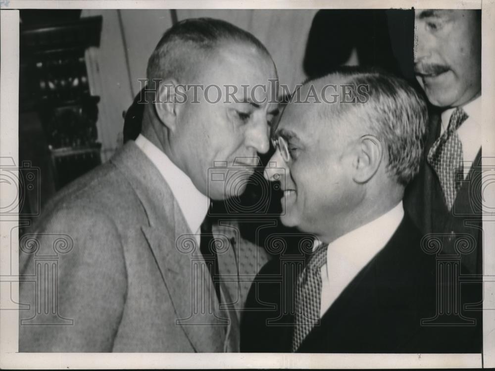 1939 Press Photo Justice Felix Frankfurter and Senator Matthew Neely - Historic Images