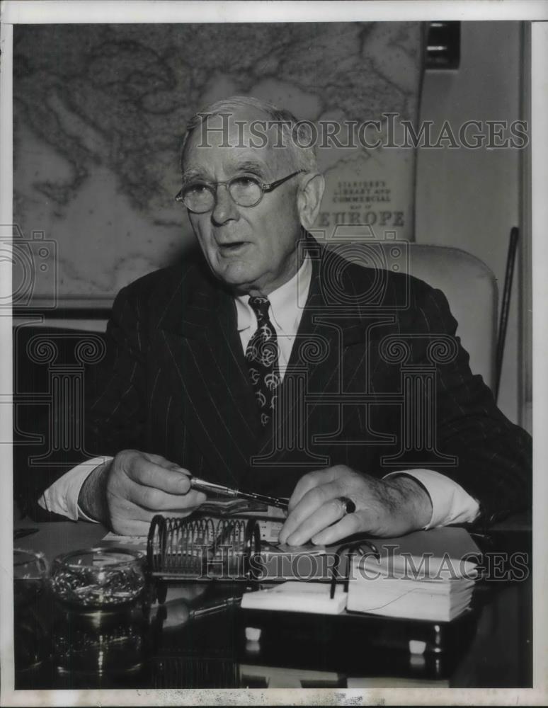 1949 Press Photo Admiral William Stanley - Historic Images