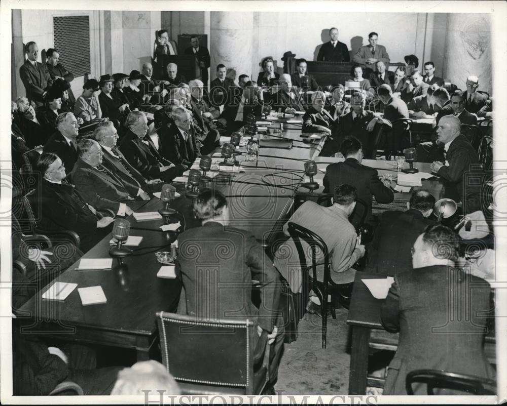 1943 Press Photo Edward Flynn, refuse Foreign relations committee Australia - Historic Images