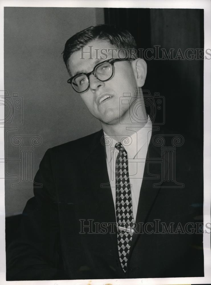 1959 Press Photo Duncan Hansen Substitute Teacher at High School Murdered - Historic Images