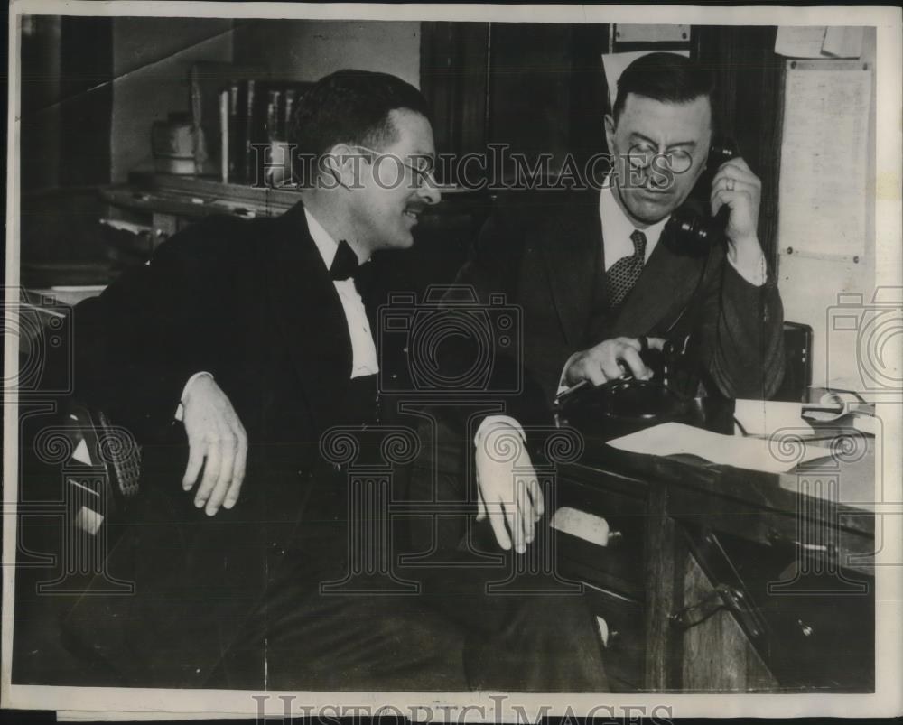 1931 Press Photo Drs. Wiltberger and Beer, County Health Commissioners - Historic Images