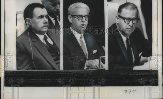 1967 Press Photo Ministers Discuss End Of Vietnam War At UN General Assembly - Historic Images