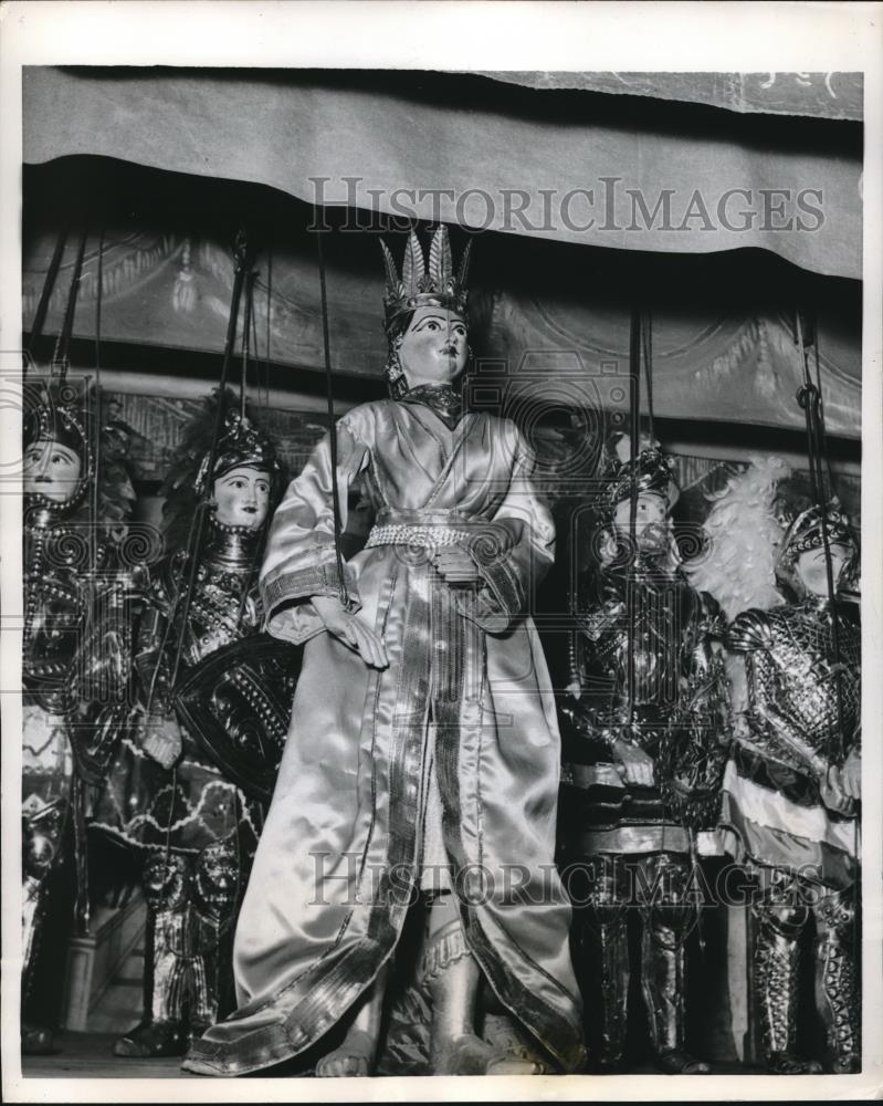 1958 Press Photo Puppets from the Opera Dei Pupi in Massina Sieily - nec15180 - Historic Images