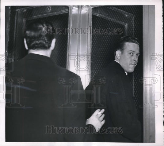 1953 Press Photo Atty. Martin Benjamin & Former Tennis Star John Howard Jr. - Historic Images