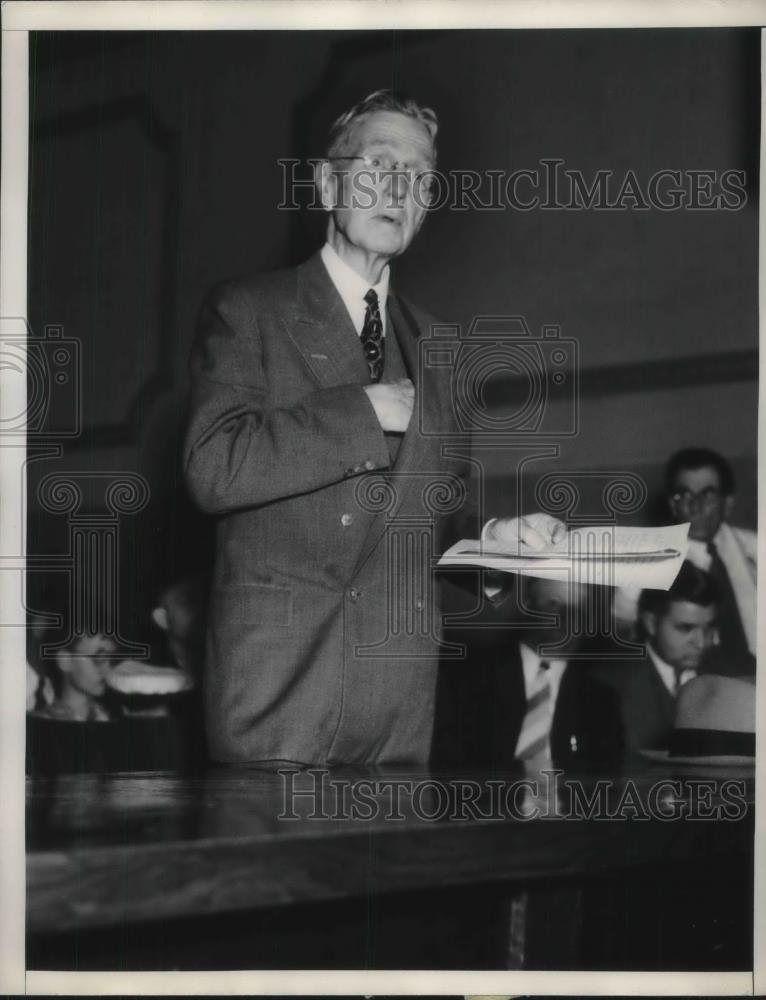 1936 Press Photo A minister begs no violence at orange strikers - nec29226 - Historic Images