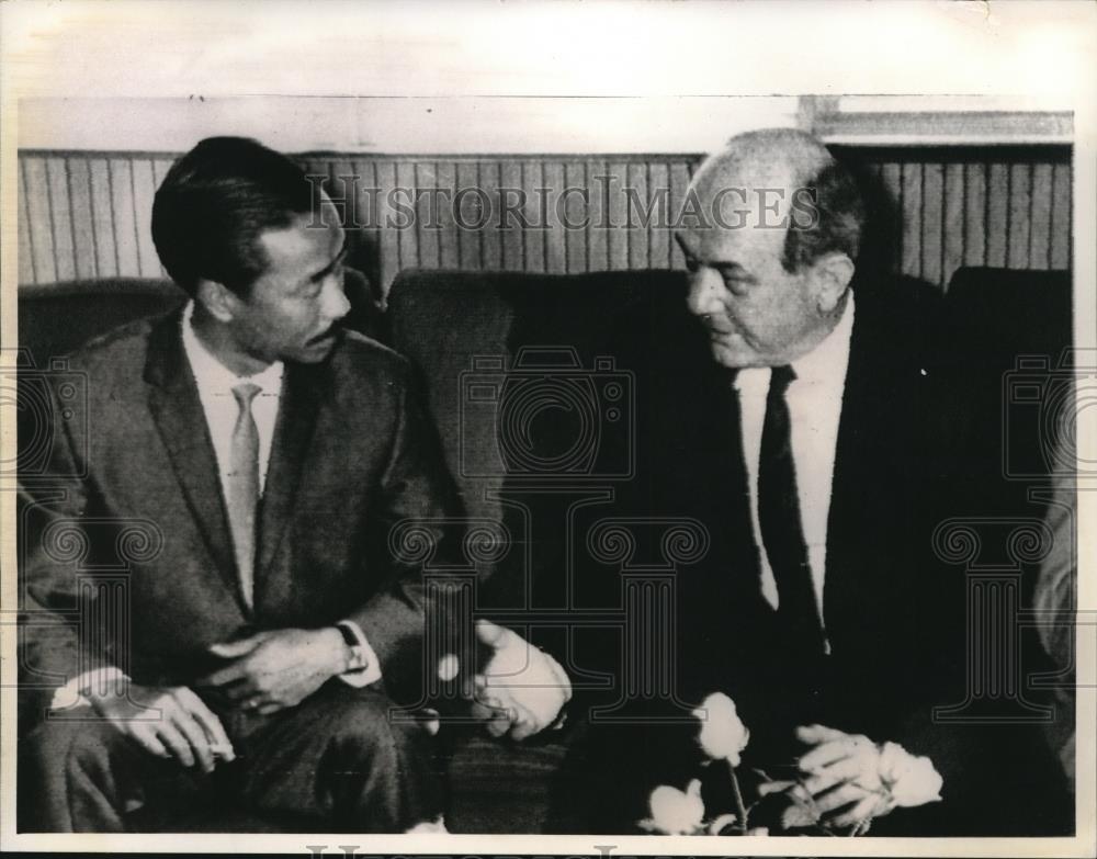 1966 Press Photo Secretary of State Dean Rusk and Vietnam Premier Nguyen Cao Ky - Historic Images