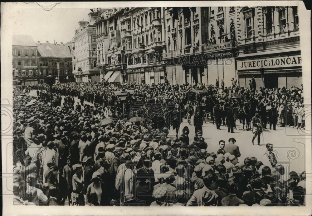 1930 Press Photo Funeral of Serbian Deputies at Zagred - nec26013 - Historic Images