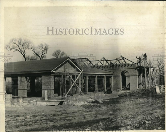 1935 Press Photo New Shelter House under construction - nec25097 - Historic Images
