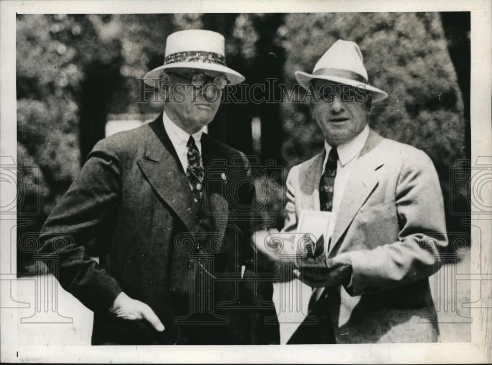 1939 Press Photo Mr Shannan &amp; M H Yams of &quot;The Dancer&quot; - nec30293 - Historic Images