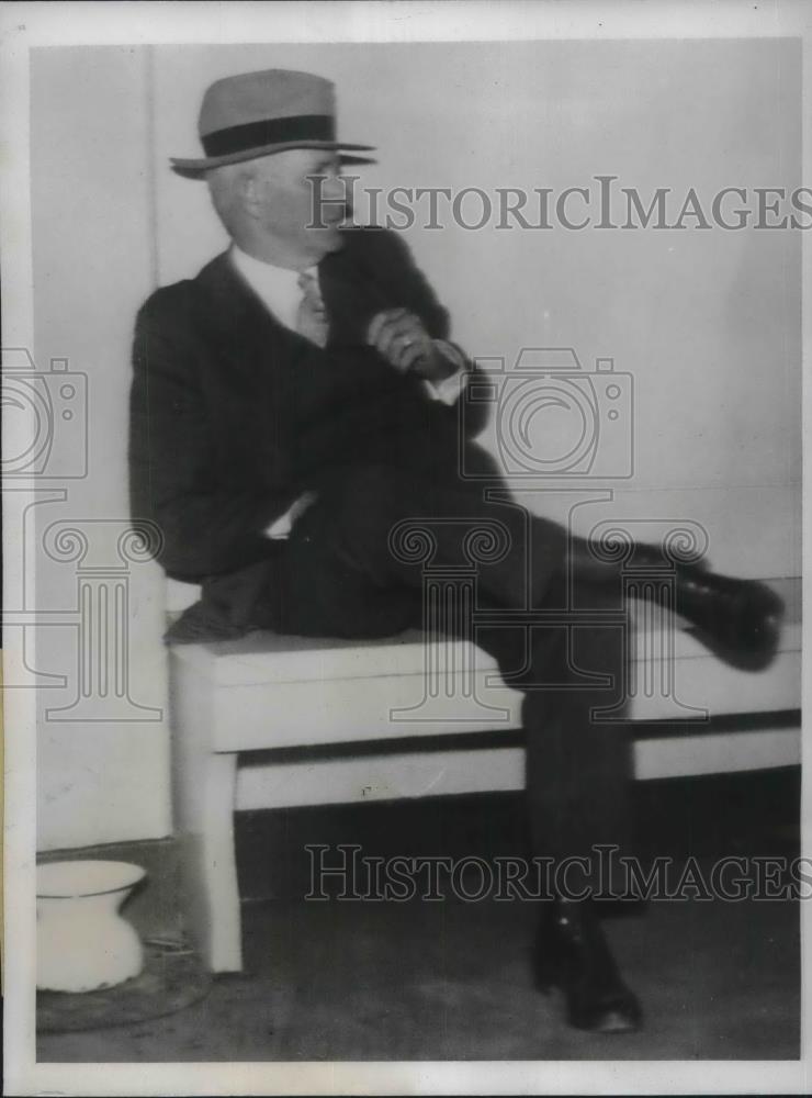 1933 Press Photo Frank Y Golden Los Angeles Attorney Questioned in Kidnapping - Historic Images